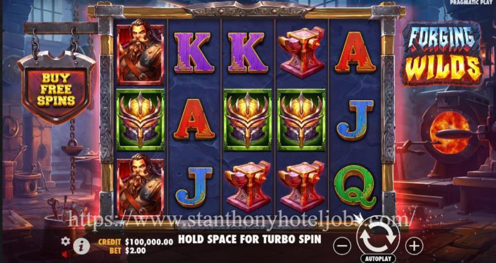 Forging Wilds: Slot Pandai Besi Fantasi dengan Kekuatan Baja dan Api