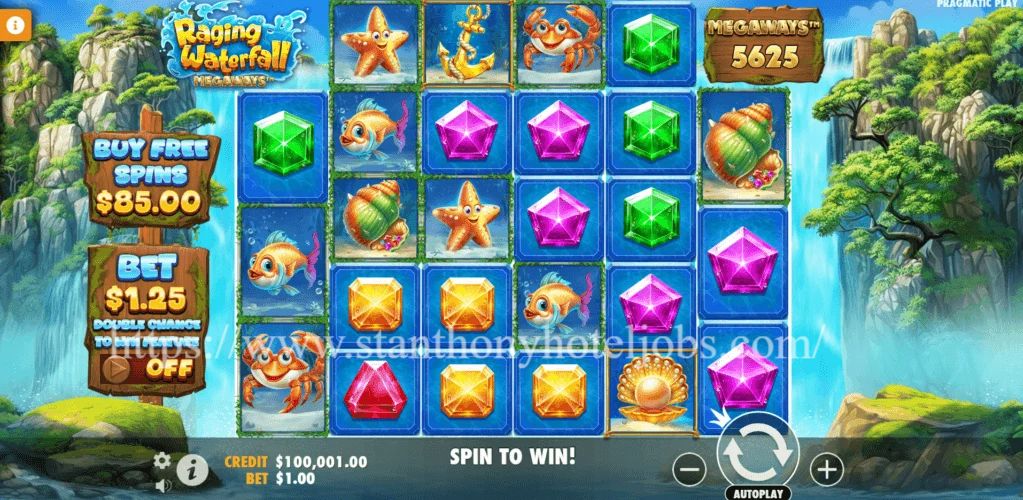 Raging Waterfall Megaways: Slot Air Terjun Liar dengan Kekuatan Alam Megaways